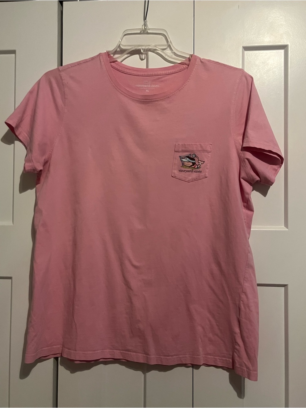 Vineyard Vines Short Sleeve Pocket Tee - Pink size XL